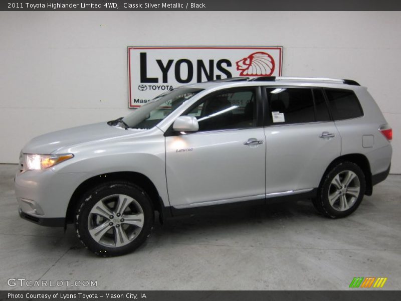 Classic Silver Metallic / Black 2011 Toyota Highlander Limited 4WD