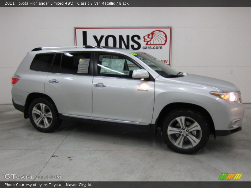 Classic Silver Metallic / Black 2011 Toyota Highlander Limited 4WD