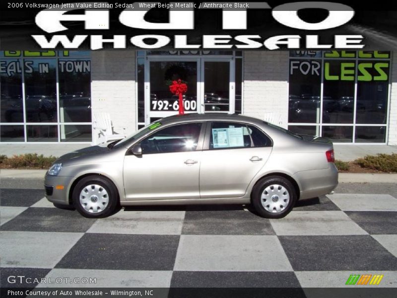 Wheat Beige Metallic / Anthracite Black 2006 Volkswagen Jetta Value Edition Sedan