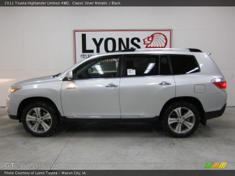 Classic Silver Metallic / Black 2011 Toyota Highlander Limited 4WD