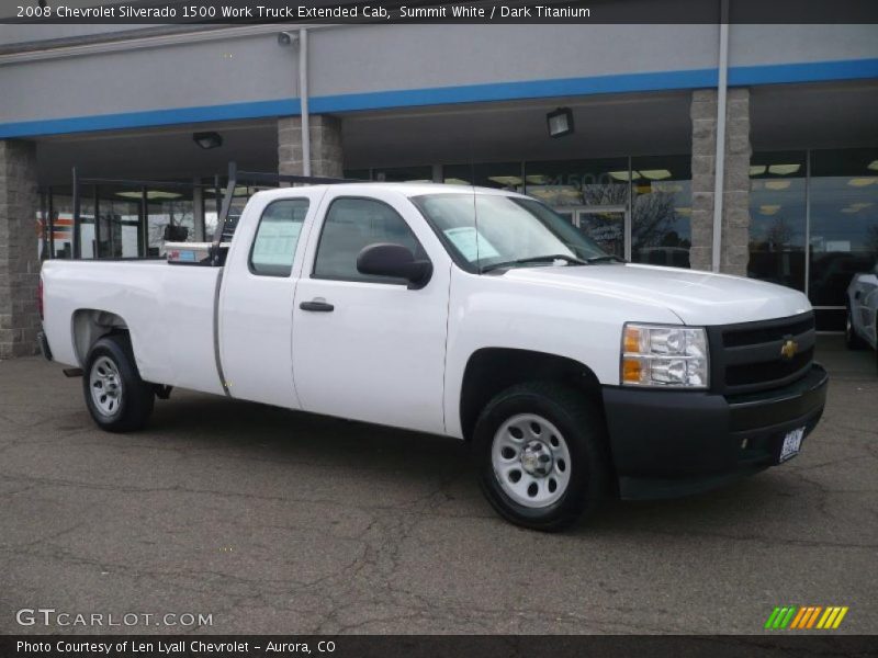  2008 Silverado 1500 Work Truck Extended Cab Summit White