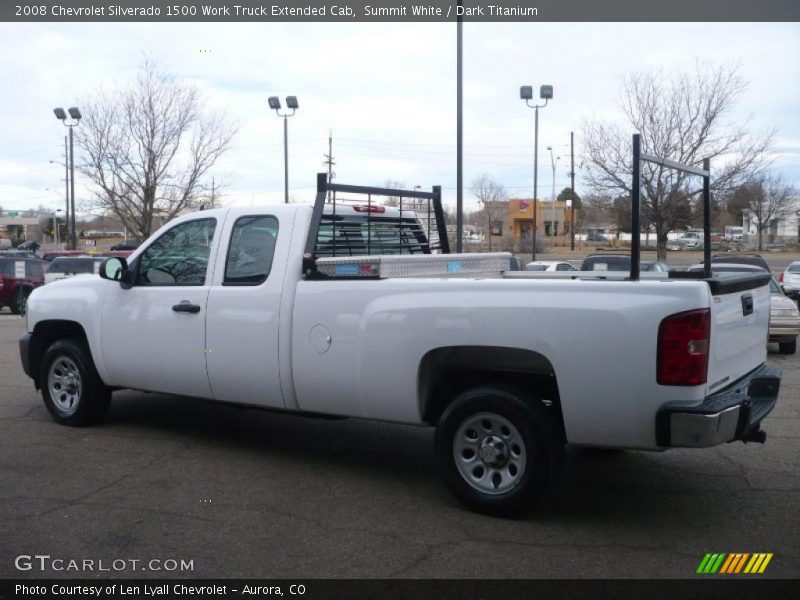 Summit White / Dark Titanium 2008 Chevrolet Silverado 1500 Work Truck Extended Cab