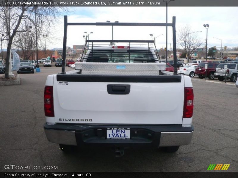 Summit White / Dark Titanium 2008 Chevrolet Silverado 1500 Work Truck Extended Cab