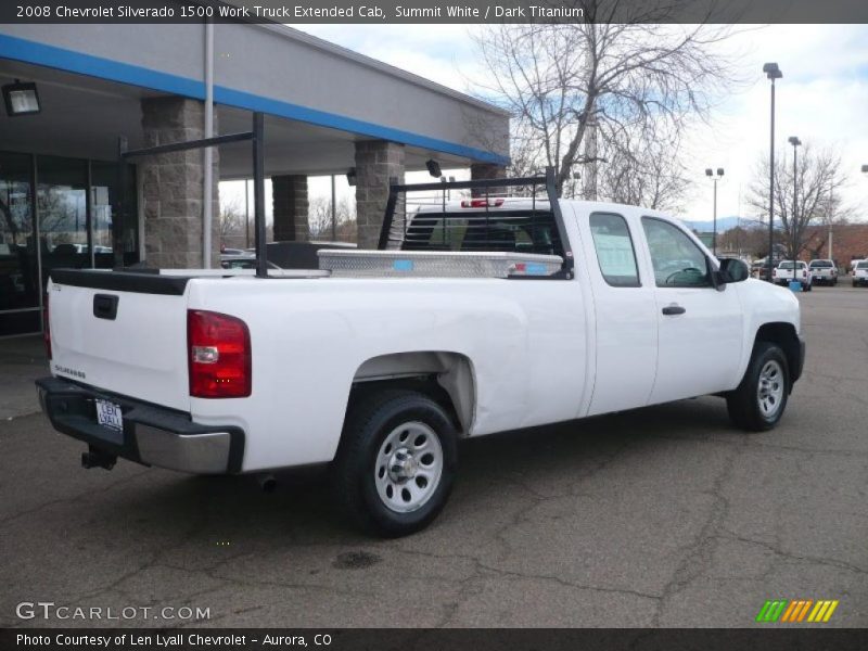 Summit White / Dark Titanium 2008 Chevrolet Silverado 1500 Work Truck Extended Cab