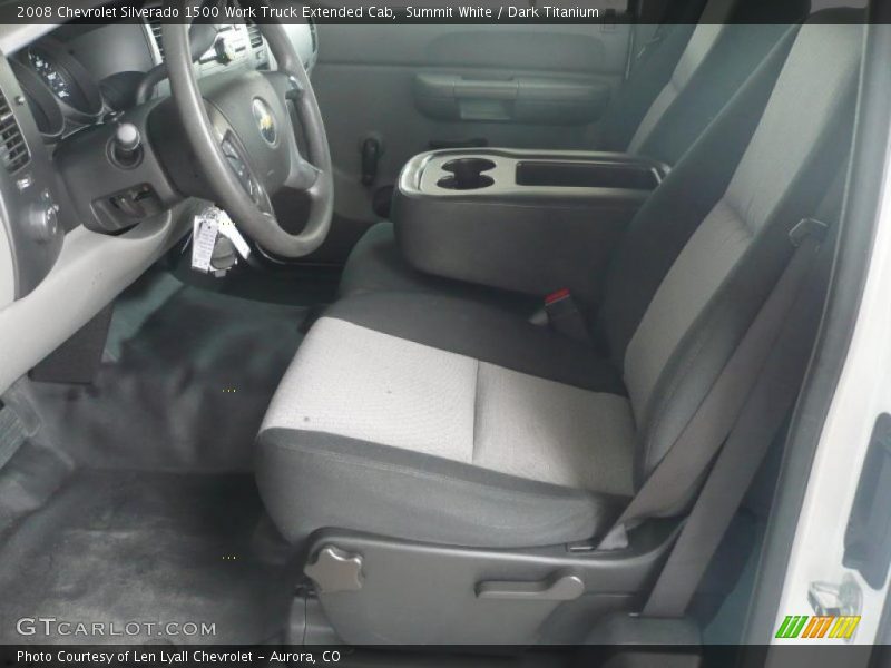 Summit White / Dark Titanium 2008 Chevrolet Silverado 1500 Work Truck Extended Cab