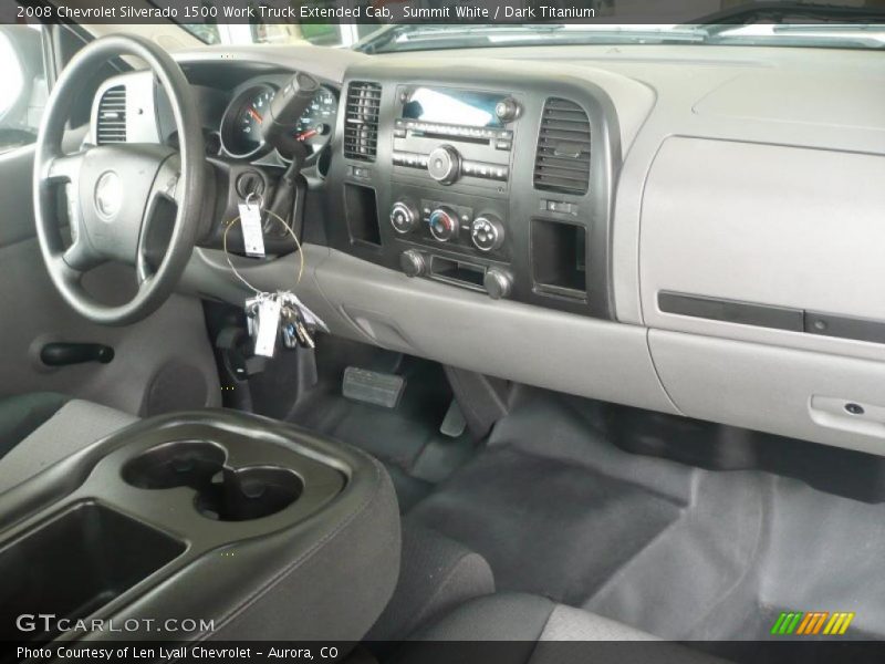 Summit White / Dark Titanium 2008 Chevrolet Silverado 1500 Work Truck Extended Cab