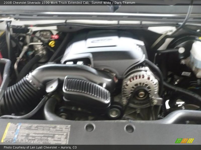 Summit White / Dark Titanium 2008 Chevrolet Silverado 1500 Work Truck Extended Cab
