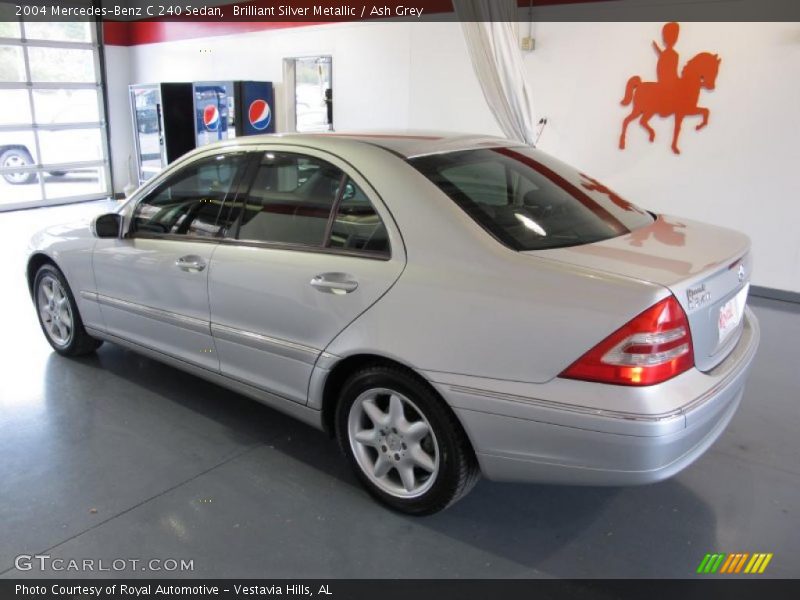 Brilliant Silver Metallic / Ash Grey 2004 Mercedes-Benz C 240 Sedan