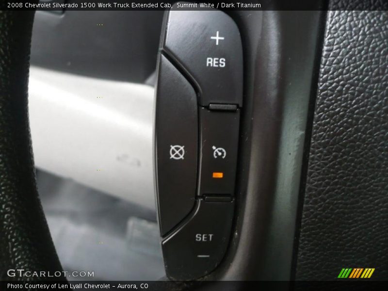 Controls of 2008 Silverado 1500 Work Truck Extended Cab