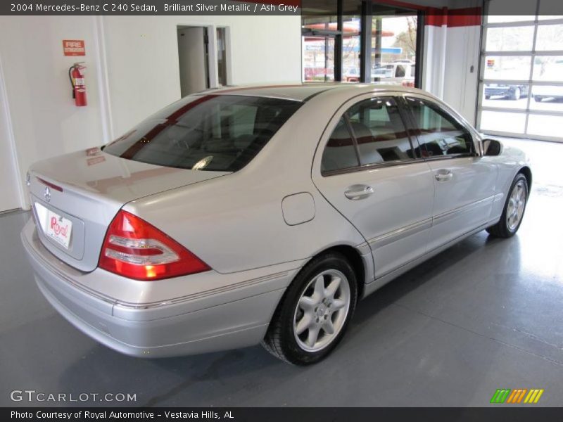 Brilliant Silver Metallic / Ash Grey 2004 Mercedes-Benz C 240 Sedan