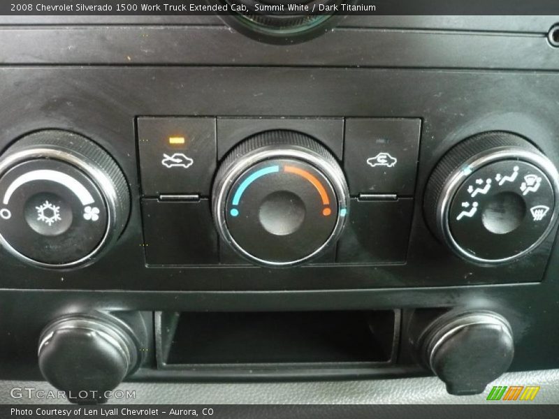 Controls of 2008 Silverado 1500 Work Truck Extended Cab
