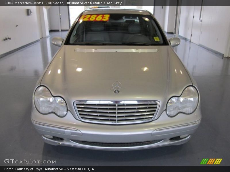 Brilliant Silver Metallic / Ash Grey 2004 Mercedes-Benz C 240 Sedan
