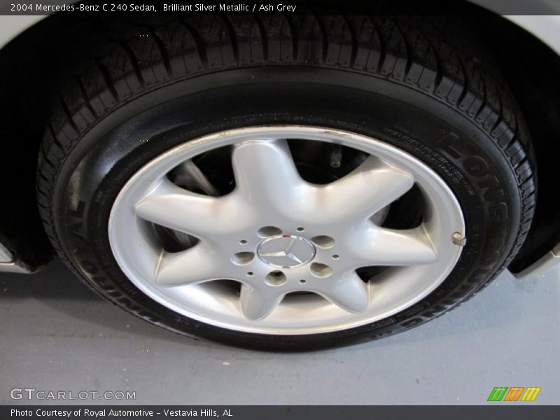 Brilliant Silver Metallic / Ash Grey 2004 Mercedes-Benz C 240 Sedan