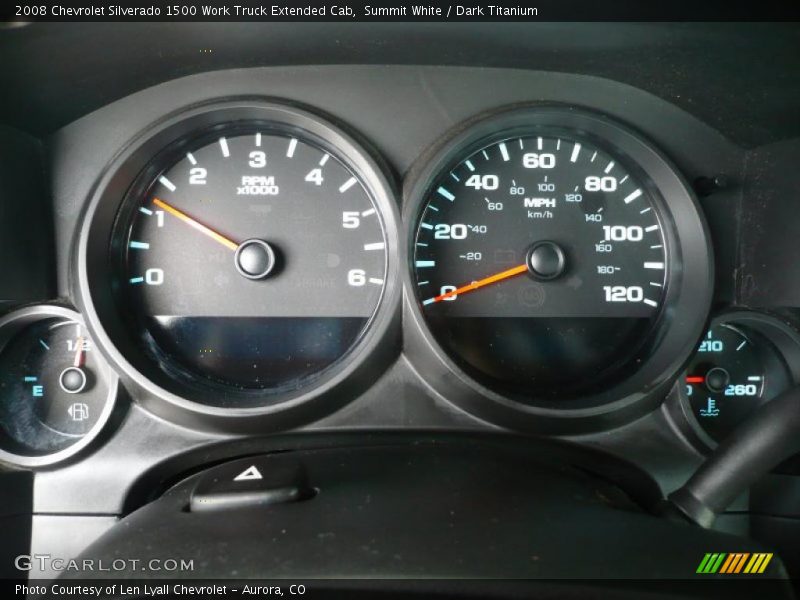  2008 Silverado 1500 Work Truck Extended Cab Work Truck Extended Cab Gauges