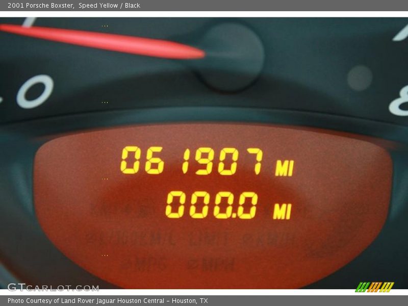 Speed Yellow / Black 2001 Porsche Boxster