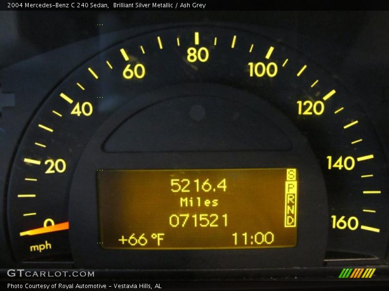 Brilliant Silver Metallic / Ash Grey 2004 Mercedes-Benz C 240 Sedan