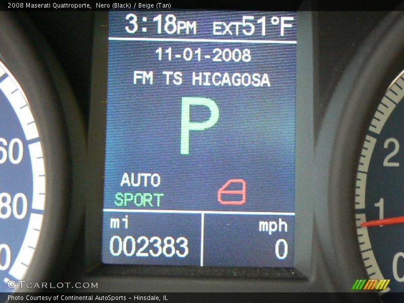 Nero (Black) / Beige (Tan) 2008 Maserati Quattroporte