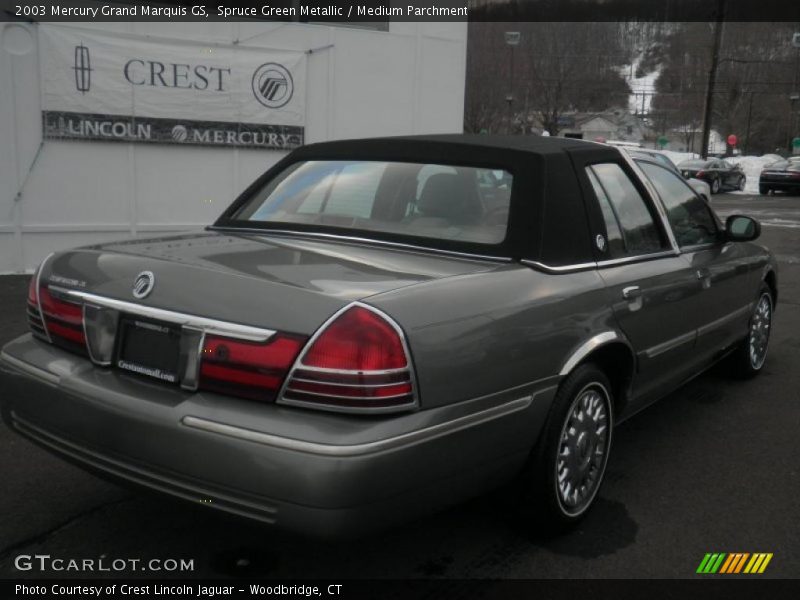 Spruce Green Metallic / Medium Parchment 2003 Mercury Grand Marquis GS
