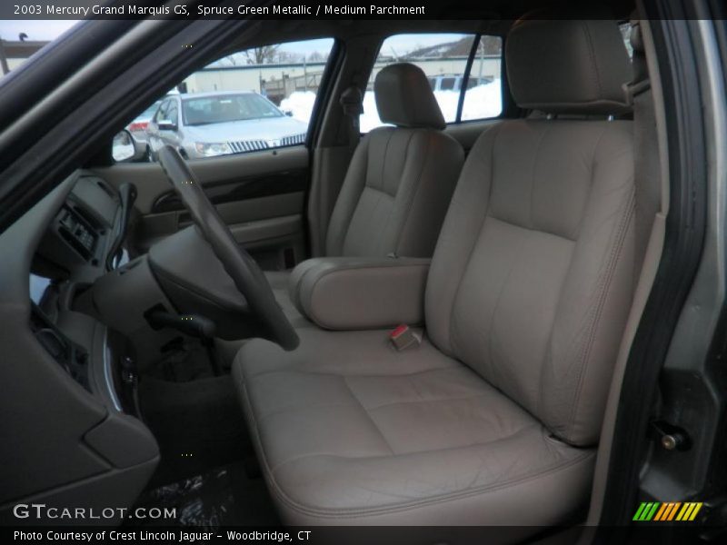 Spruce Green Metallic / Medium Parchment 2003 Mercury Grand Marquis GS