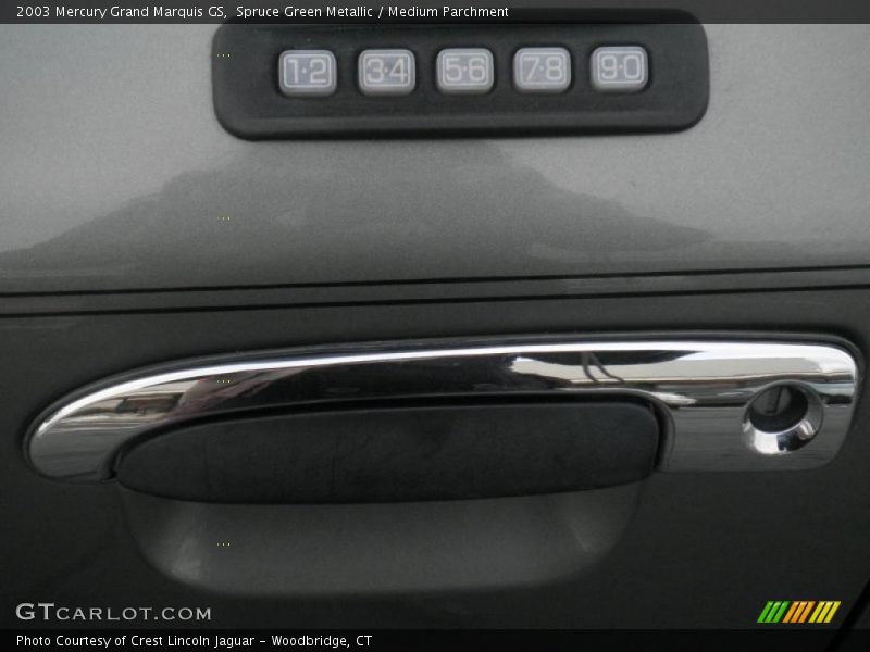 Spruce Green Metallic / Medium Parchment 2003 Mercury Grand Marquis GS
