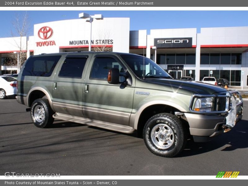Estate Green Metallic / Medium Parchment 2004 Ford Excursion Eddie Bauer 4x4