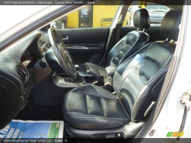 Glacier Silver Metallic / Black 2004 Mazda MAZDA6 s Hatchback