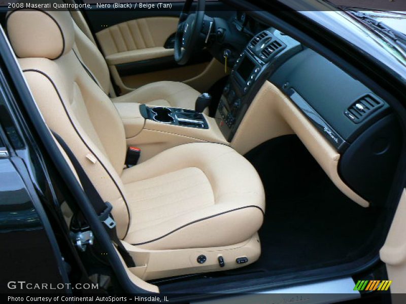 Nero (Black) / Beige (Tan) 2008 Maserati Quattroporte