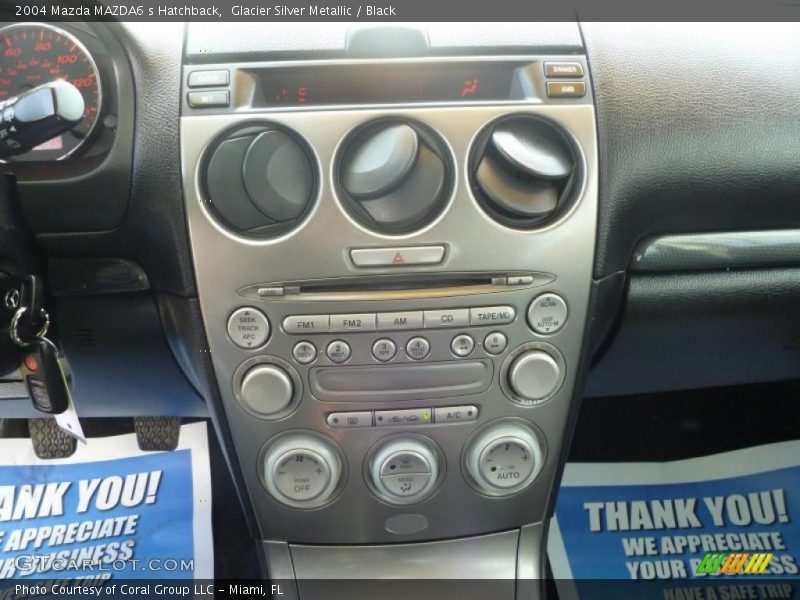 Glacier Silver Metallic / Black 2004 Mazda MAZDA6 s Hatchback