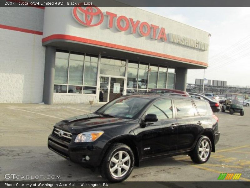 Black / Taupe 2007 Toyota RAV4 Limited 4WD