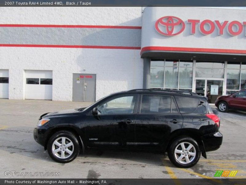 Black / Taupe 2007 Toyota RAV4 Limited 4WD