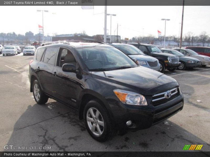 Black / Taupe 2007 Toyota RAV4 Limited 4WD