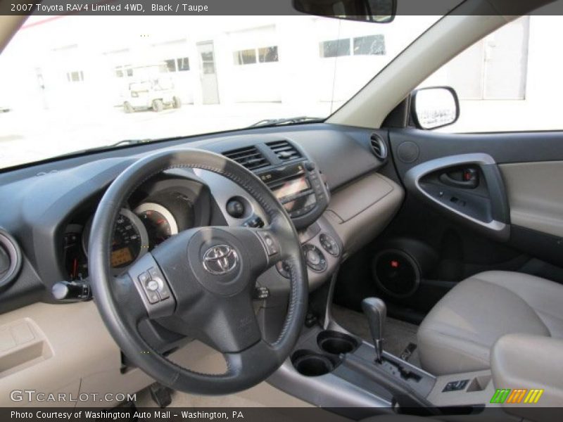Black / Taupe 2007 Toyota RAV4 Limited 4WD