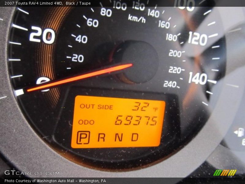 Black / Taupe 2007 Toyota RAV4 Limited 4WD