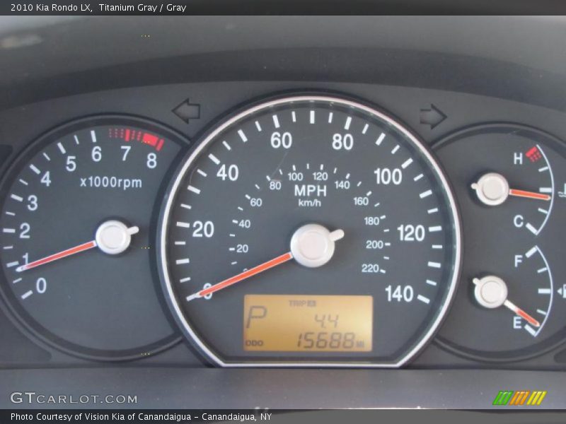  2010 Rondo LX LX Gauges
