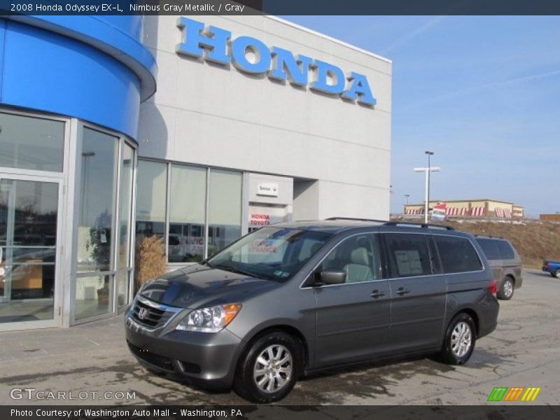 Nimbus Gray Metallic / Gray 2008 Honda Odyssey EX-L