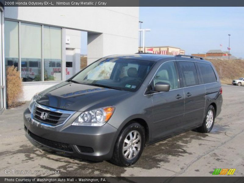 Nimbus Gray Metallic / Gray 2008 Honda Odyssey EX-L