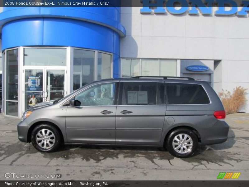 Nimbus Gray Metallic / Gray 2008 Honda Odyssey EX-L