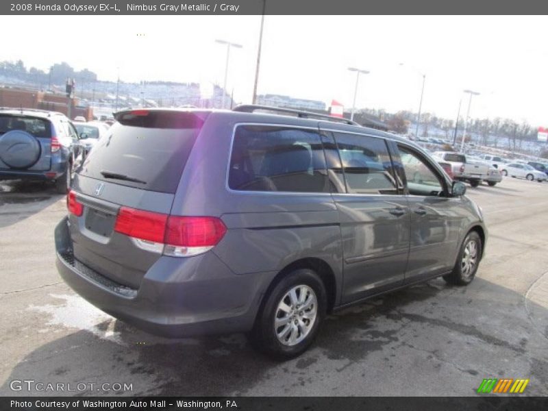 Nimbus Gray Metallic / Gray 2008 Honda Odyssey EX-L