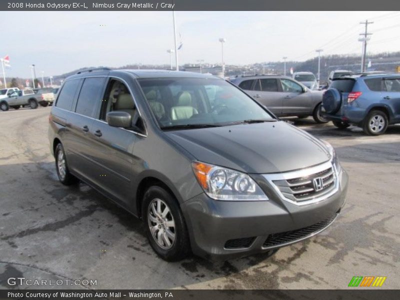 Nimbus Gray Metallic / Gray 2008 Honda Odyssey EX-L
