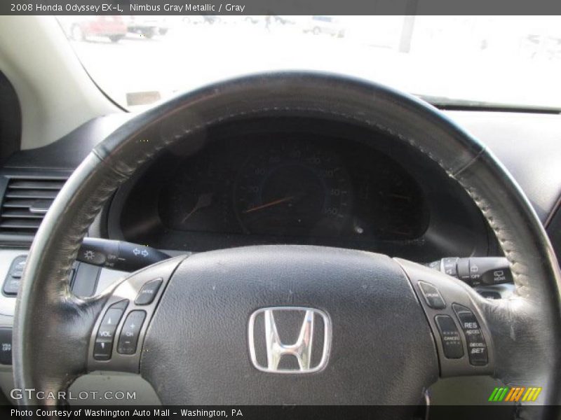 Nimbus Gray Metallic / Gray 2008 Honda Odyssey EX-L