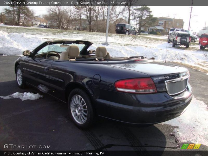 Deep Sapphire Blue Pearl / Sandstone 2004 Chrysler Sebring Touring Convertible