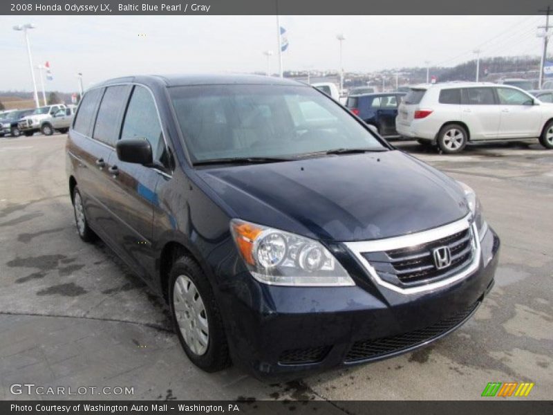 Baltic Blue Pearl / Gray 2008 Honda Odyssey LX