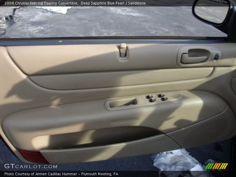 Deep Sapphire Blue Pearl / Sandstone 2004 Chrysler Sebring Touring Convertible