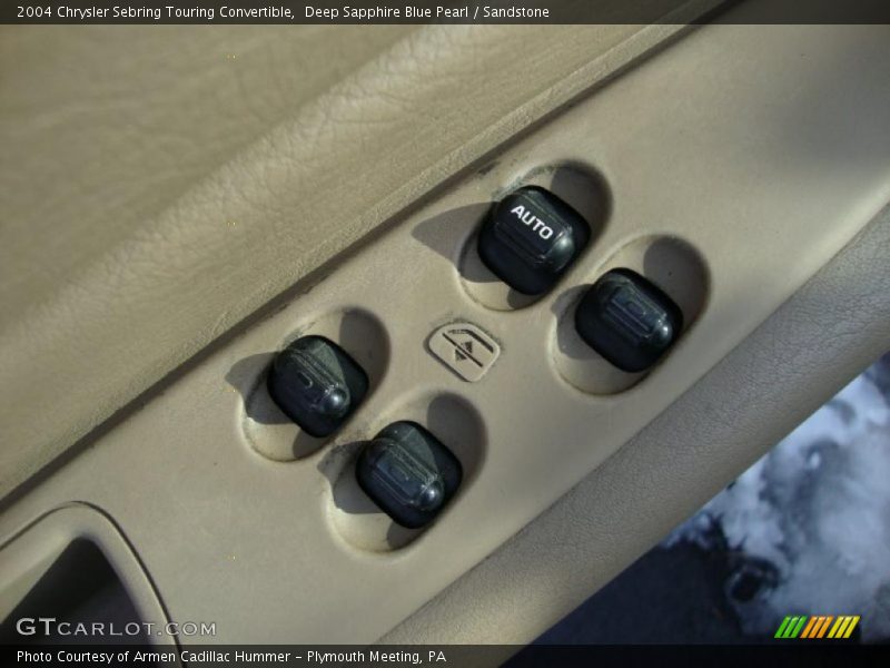 Deep Sapphire Blue Pearl / Sandstone 2004 Chrysler Sebring Touring Convertible