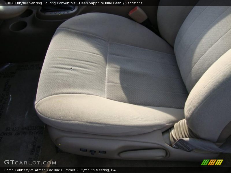 Deep Sapphire Blue Pearl / Sandstone 2004 Chrysler Sebring Touring Convertible