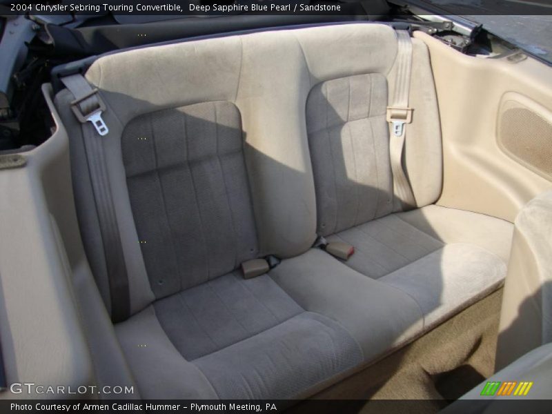 Deep Sapphire Blue Pearl / Sandstone 2004 Chrysler Sebring Touring Convertible