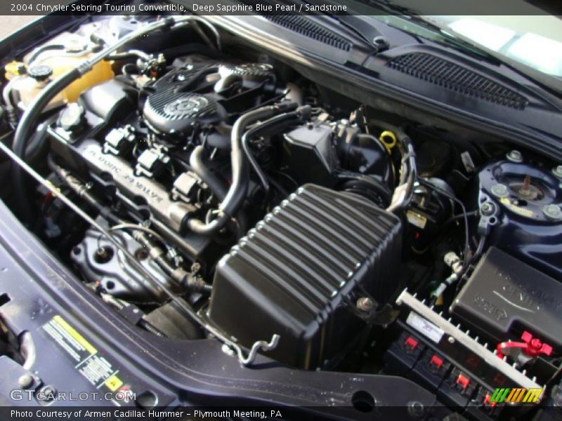 Deep Sapphire Blue Pearl / Sandstone 2004 Chrysler Sebring Touring Convertible