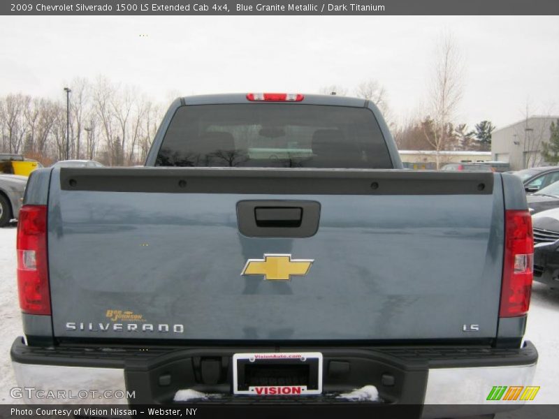 Blue Granite Metallic / Dark Titanium 2009 Chevrolet Silverado 1500 LS Extended Cab 4x4