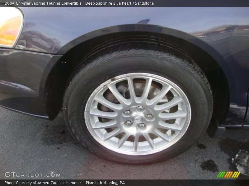 Deep Sapphire Blue Pearl / Sandstone 2004 Chrysler Sebring Touring Convertible