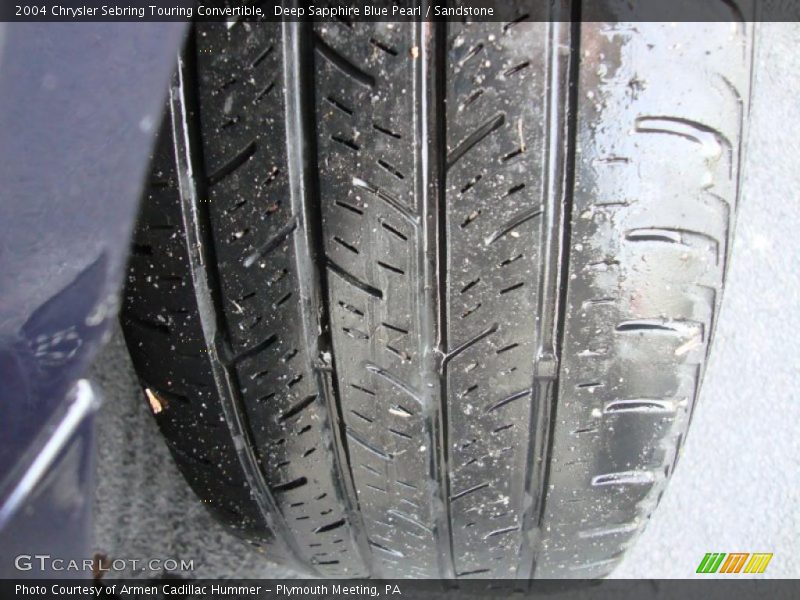 Deep Sapphire Blue Pearl / Sandstone 2004 Chrysler Sebring Touring Convertible